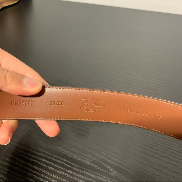 NEW Penguin bonded leather belt size 32 - Picture 4 of 5